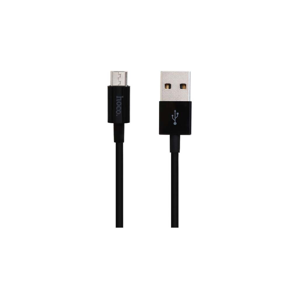 Usb кабель Hoco x23 skilled microusb, 2.4а, 1м, tpe, черный 0L-00048593