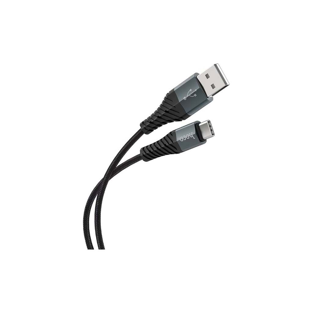 Кабель Hoco Usb x38 cool type-c, 3а, 1м, нейлон (черный) 0L-00043730