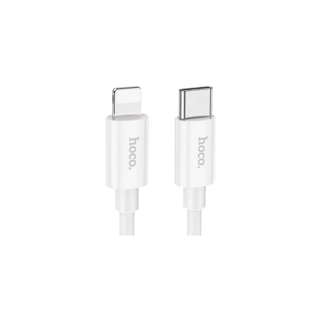 Usb-c кабель Hoco x87 magic lightning 8-pin, 3а, pd20w, 1м, силикон (белый) 0L-00057782