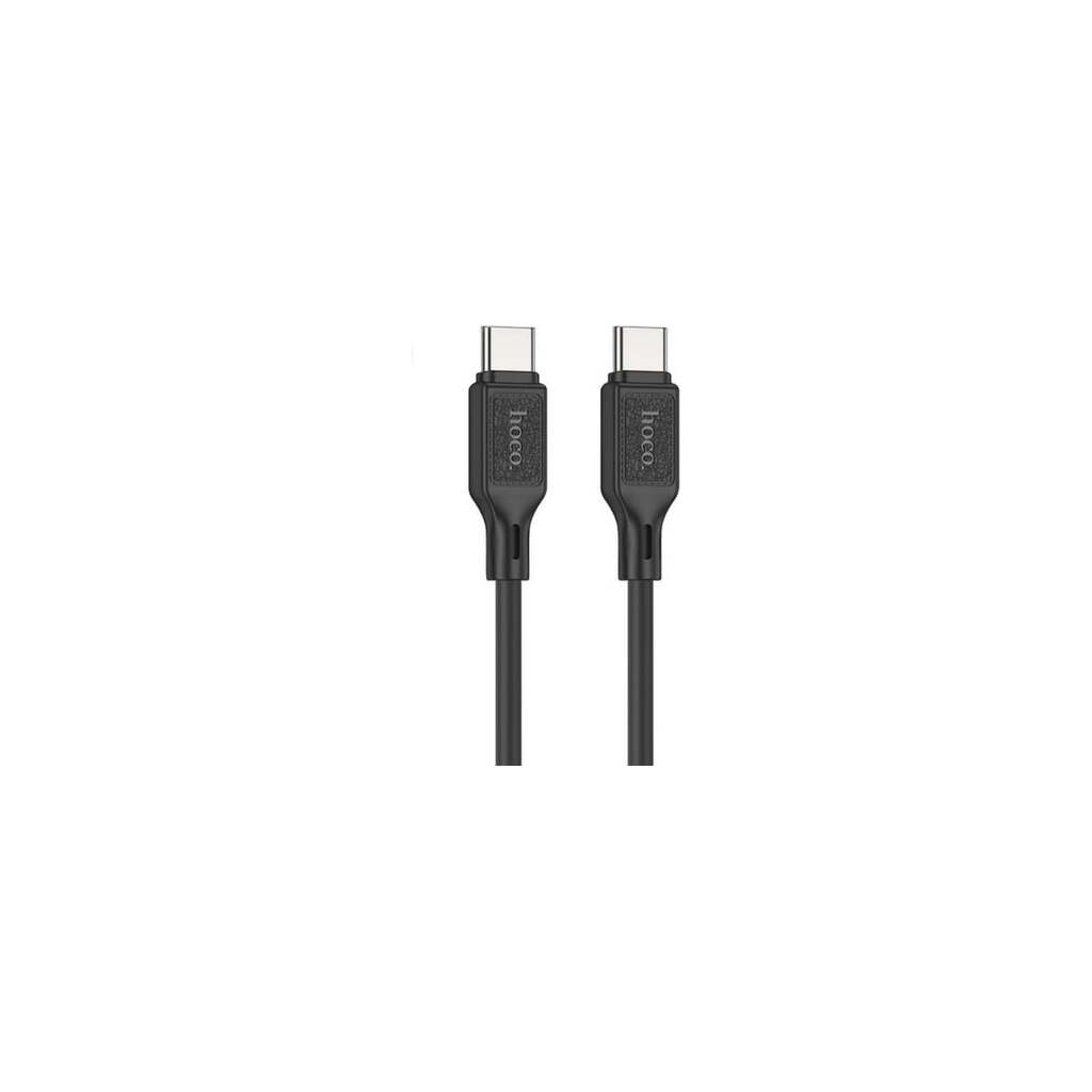 Usb-c кабель Hoco x90 cool type-c, 3а, pd60w, 1м, силикон (черный) 0L-00057036