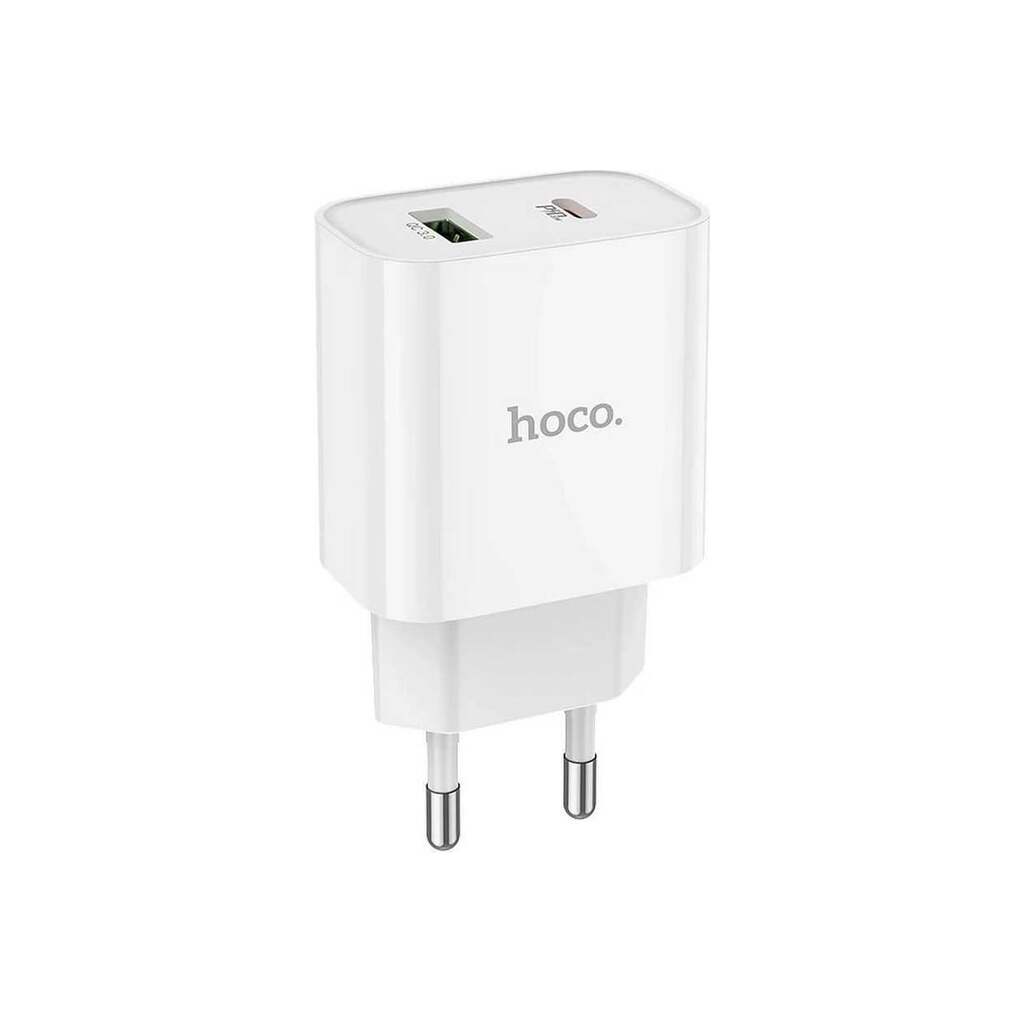 Сзу Hoco c80a plus rapido 1xusb, 1xusb-c, 3а, pd20w, qc3.0 (белый) 0L-00057525