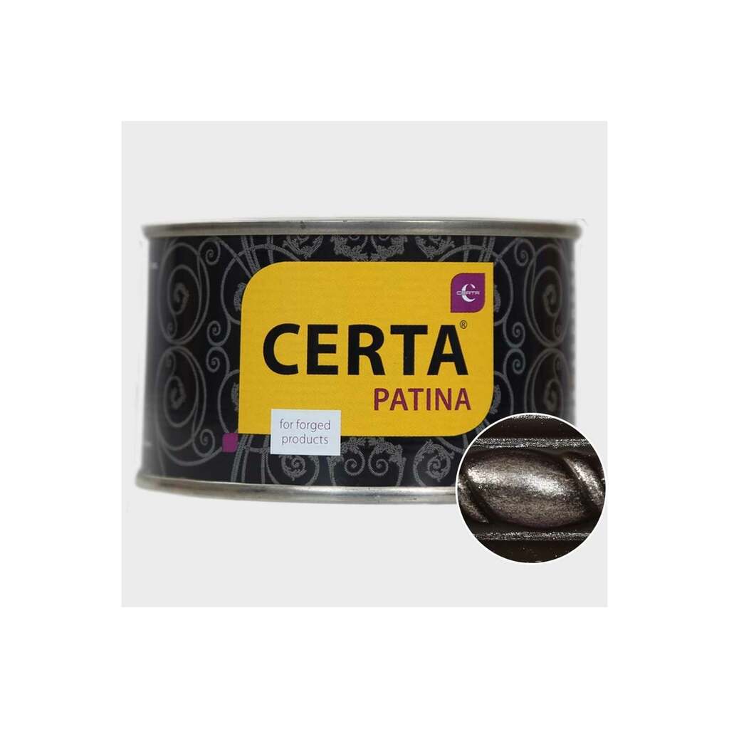 Термостойкая эмаль CERTA-PATINA до 700 градусов, серебро, 0.16 кг PATR0055