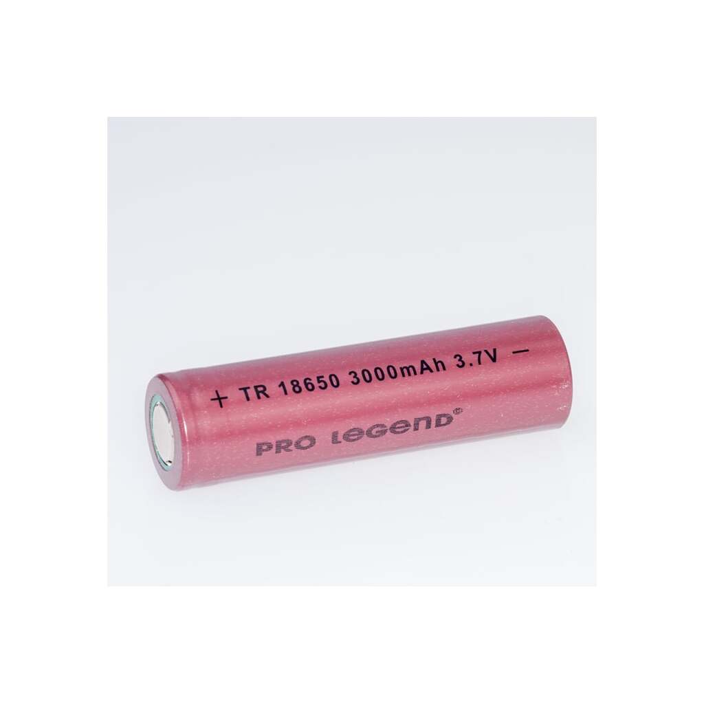 Аккумулятор Pro Legend Li 18650, 3000 mAh, 3,7V, без защиты, плоский плюс PL6210