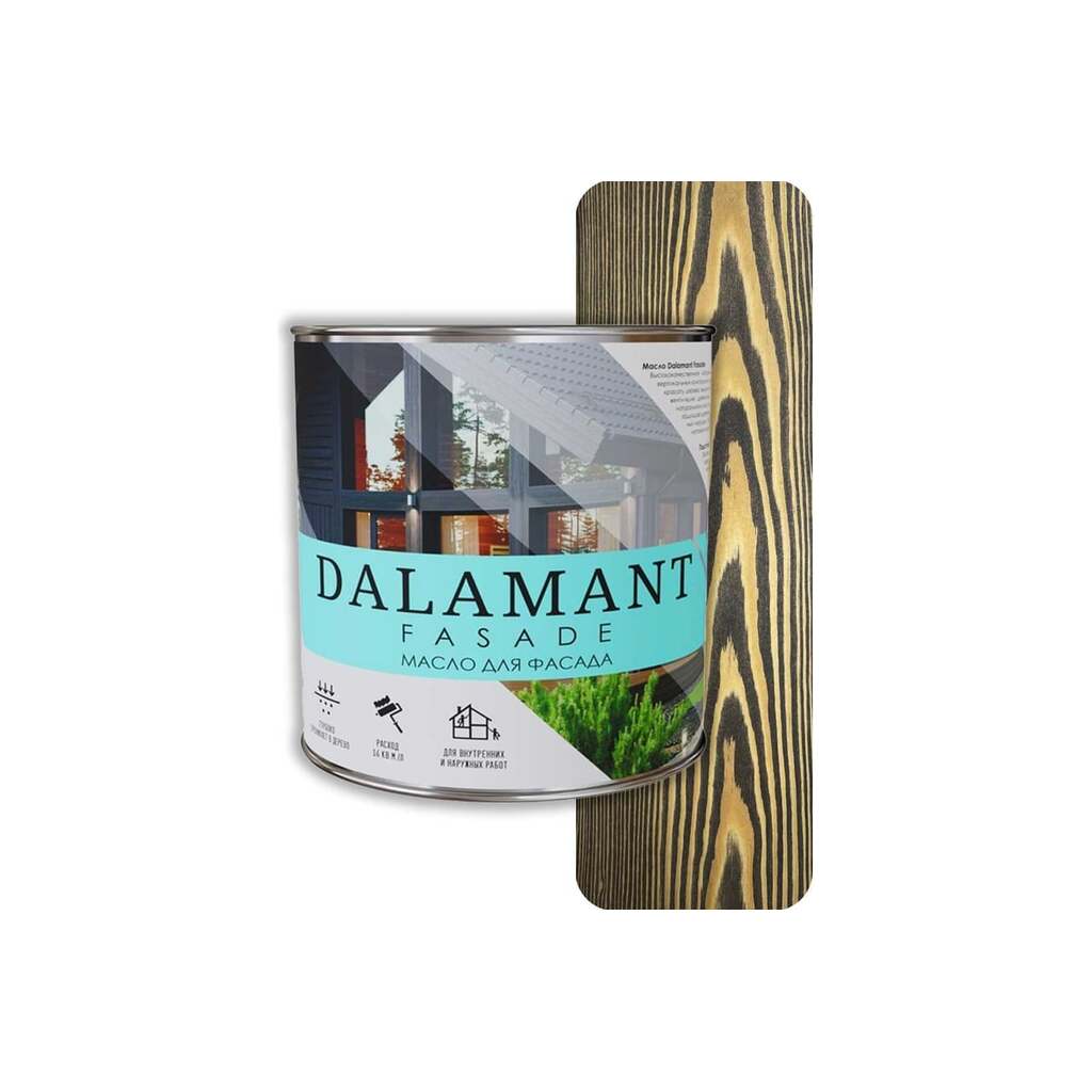 Масло для фасада Dalamant Fasade эбен, 2 л ДЛ-00001159