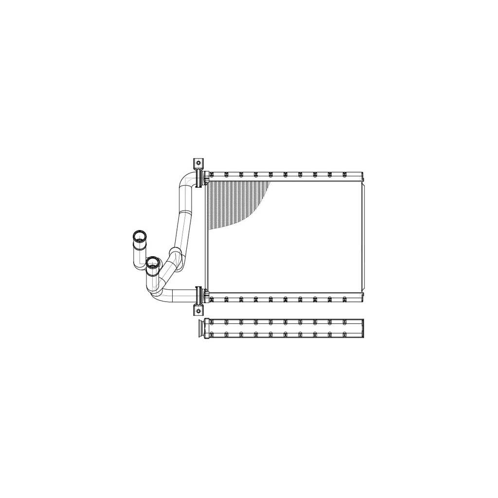 Радиатор отопителя для автомобилей Corolla LUZAR LRh 1912