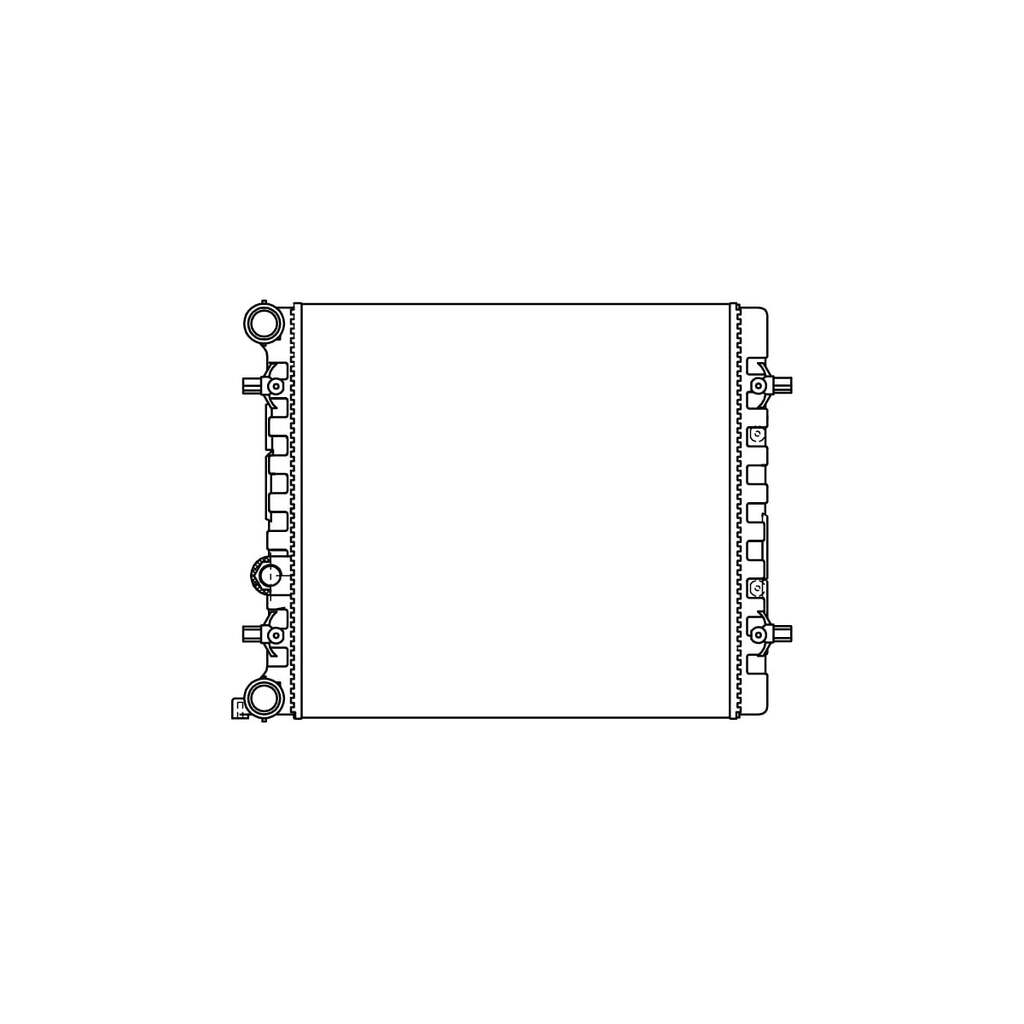Радиатор охлаждения для автомобилей Octavia /Golf IV 1.4i/1.6i AC- LUZAR LRc 1821