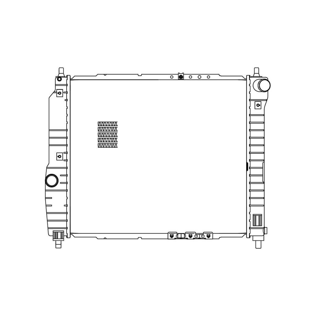 Радиатор охлаждения для автомобилей Aveo 1.2i/i1.4i MT LUZAR LRc 0501