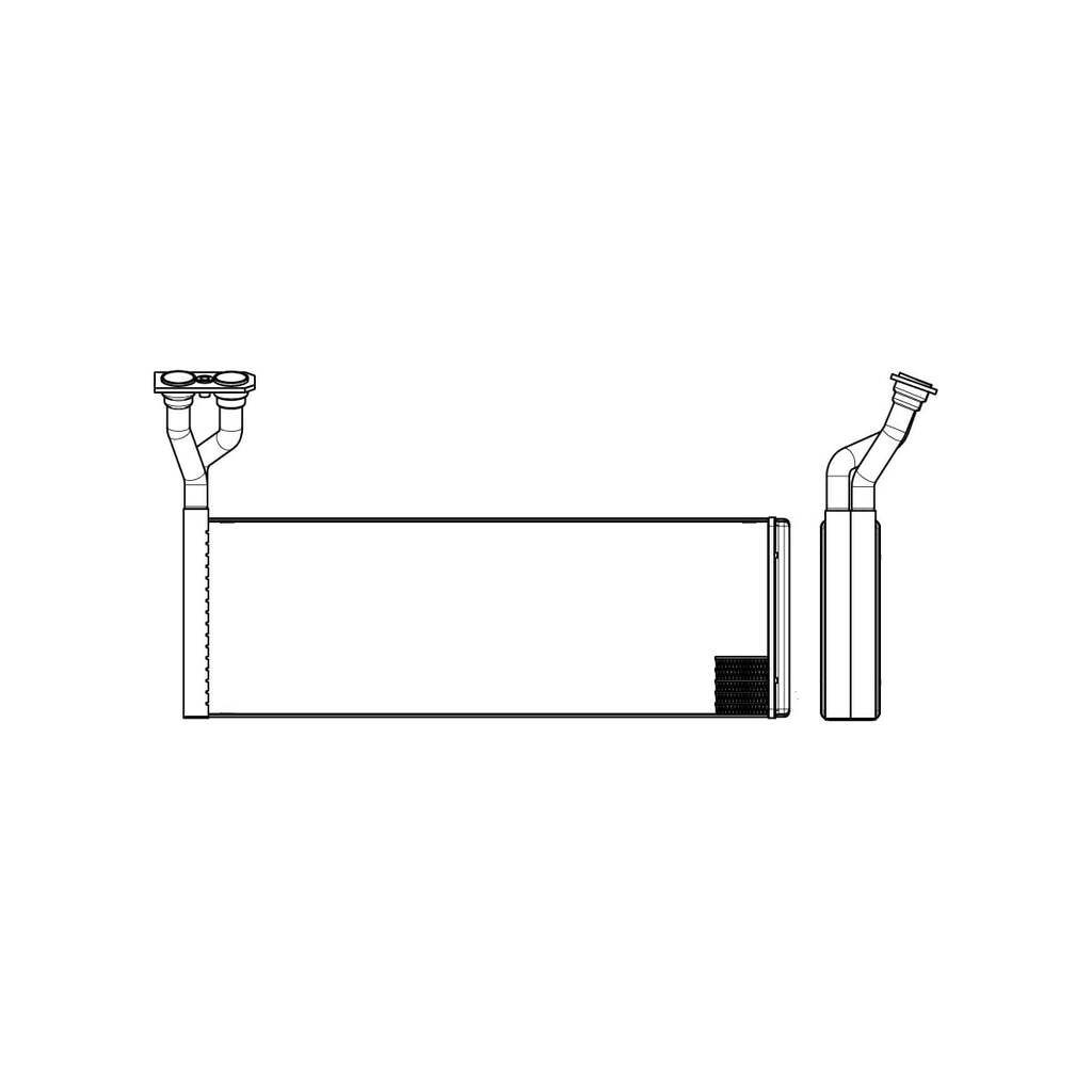 Радиатор отопителя для автомобилей Scania 4-series LUZAR LRh 2804