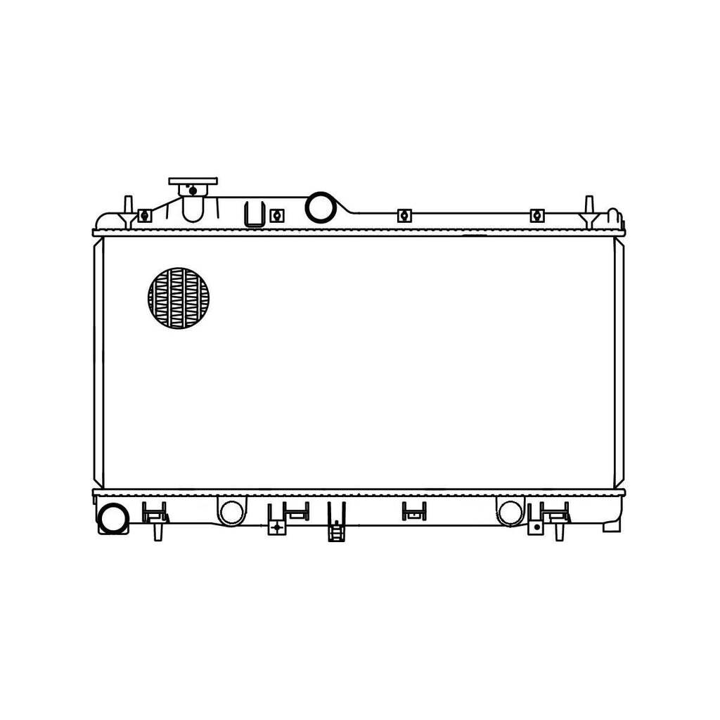 Радиатор охлаждения для автомобилей Subaru Forester S12 2.0i/2.5i MT LUZAR LRc 2212