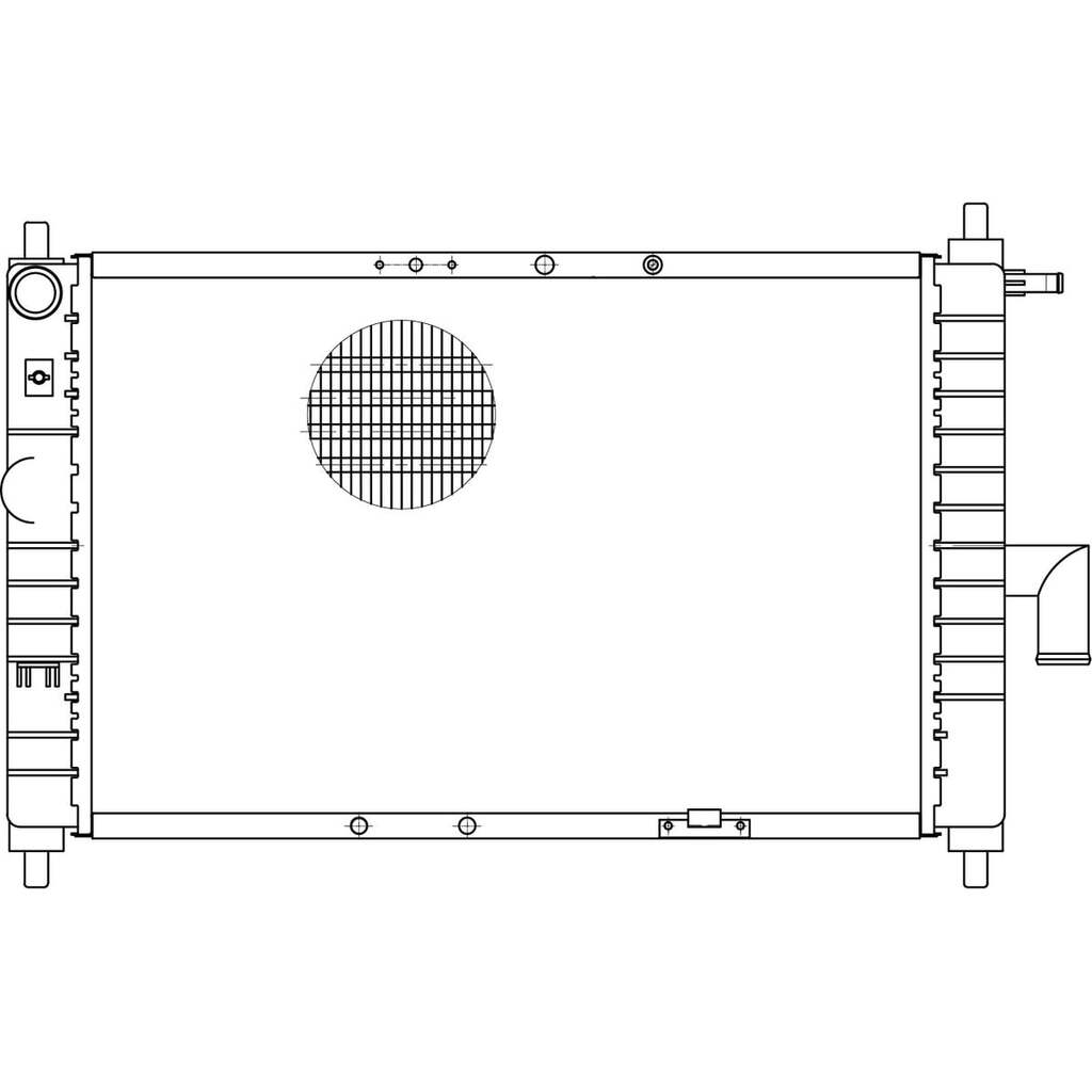 Радиатор охлаждения для автомобилей Daewoo Matiz (01-) 0.8i/1.0i MT (сборный) LUZAR LRc 0508