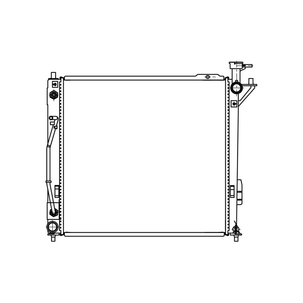 Радиатор охлаждения для автомобилей Sorento II /Santa Fe 2.2CRDi AT LUZAR LRc 08123