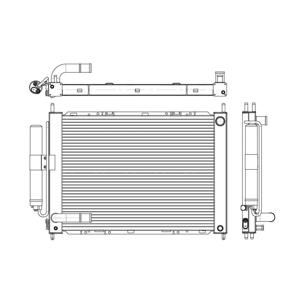 Радиатор охлаждения для автомобилей Note /Micra 1.2i/1.4i/1.6i LUZAR LRc 1402