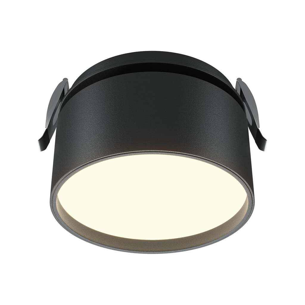 Встраиваемый светильник MAYTONI Onda LED 12W Алюминий Черный DL024-12W-DTW-B