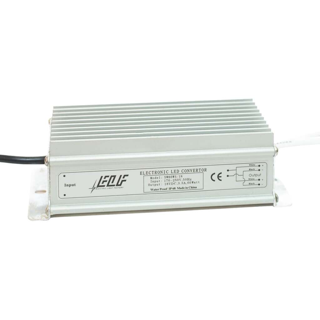 Блок питания ELF 18 V, 60 W, IP 68 SW 18/60