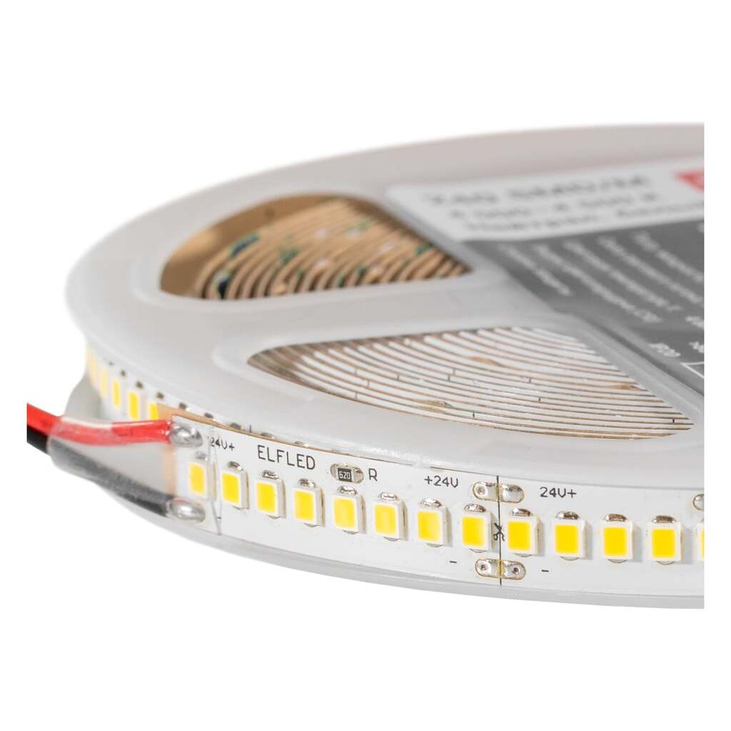 Лента светодиодная ELF LED PRO140, 240/м (2835), 24В, 22Вт/м, 5м, белый теплый 2800-3300К ELFLED-24240-PRO140ww