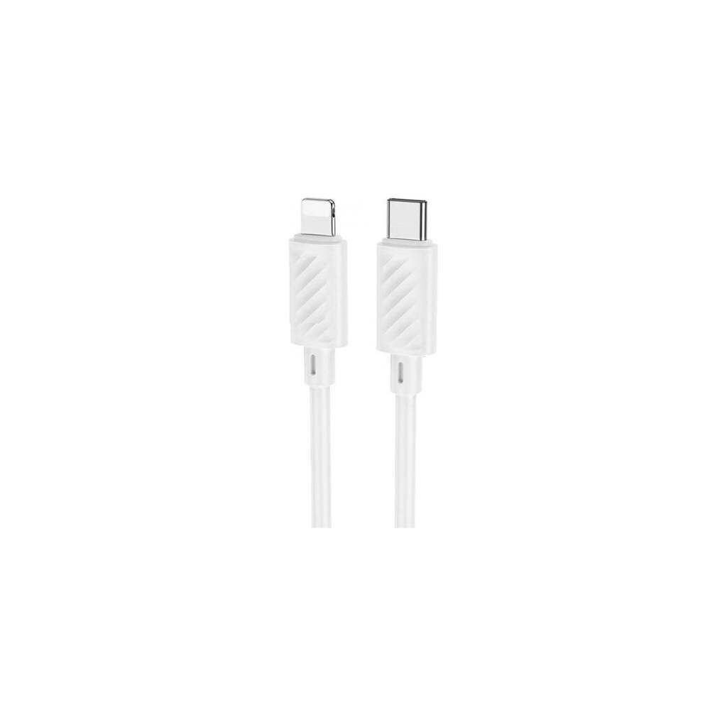 Usb-c кабель Hoco x88 gratified lightning 8-pin, 3а, pd20w, 1м, pvc (белый) 0L-00056438