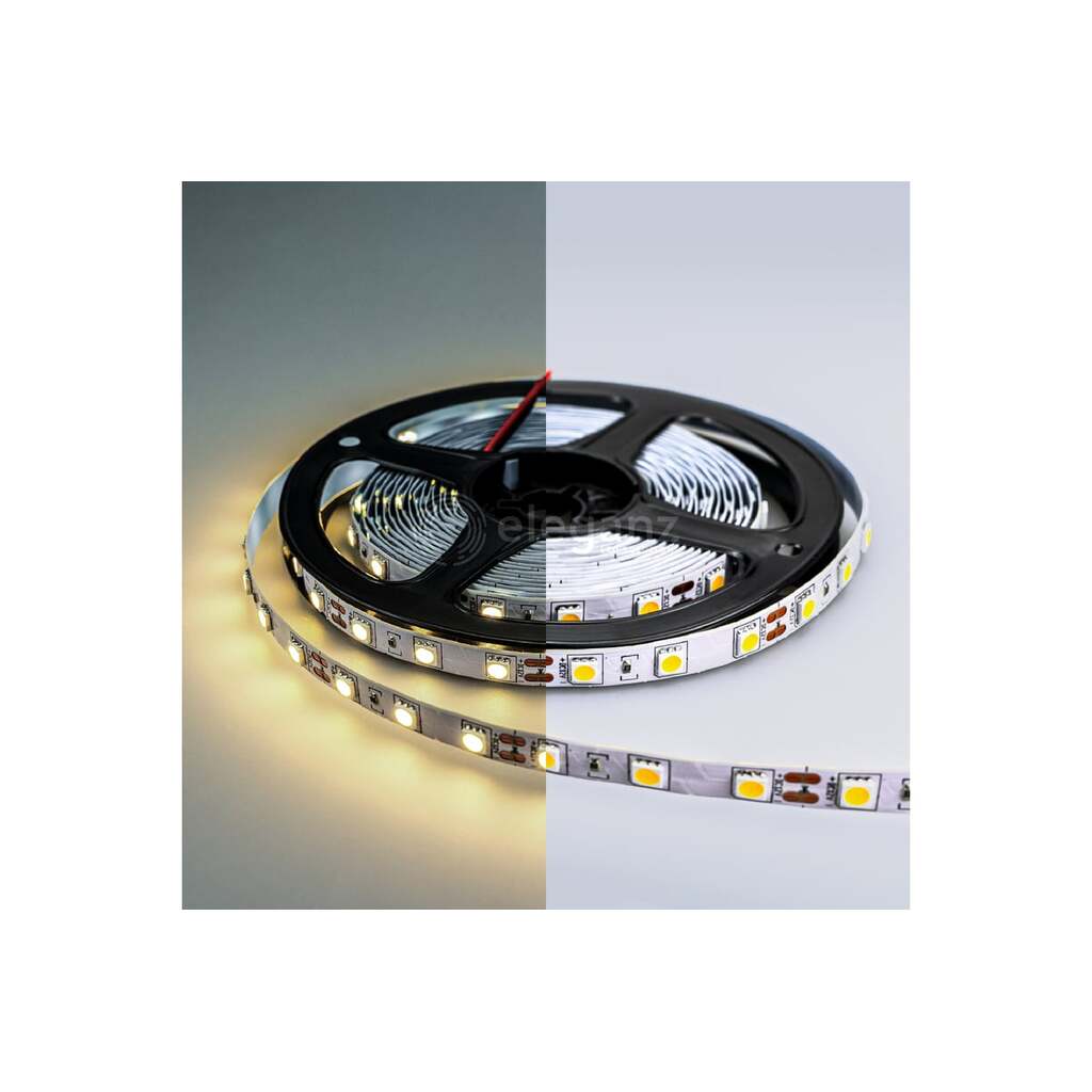 Светодиодная лента Eleganz Standard 5050 60 LED 14.4W/M 12V нейтральная 4500К EL-SS-14N