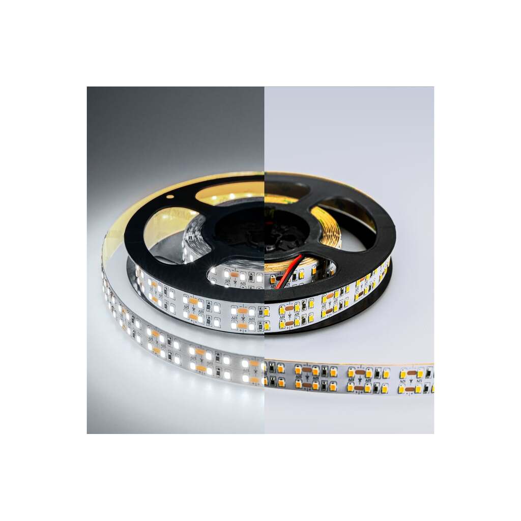 Светодиодная лента Eleganz LUX 2835 240 LED 19.2W/M 12V холодная 6000К IP20 ДВУХРЯДНАЯ EL-LS-19W