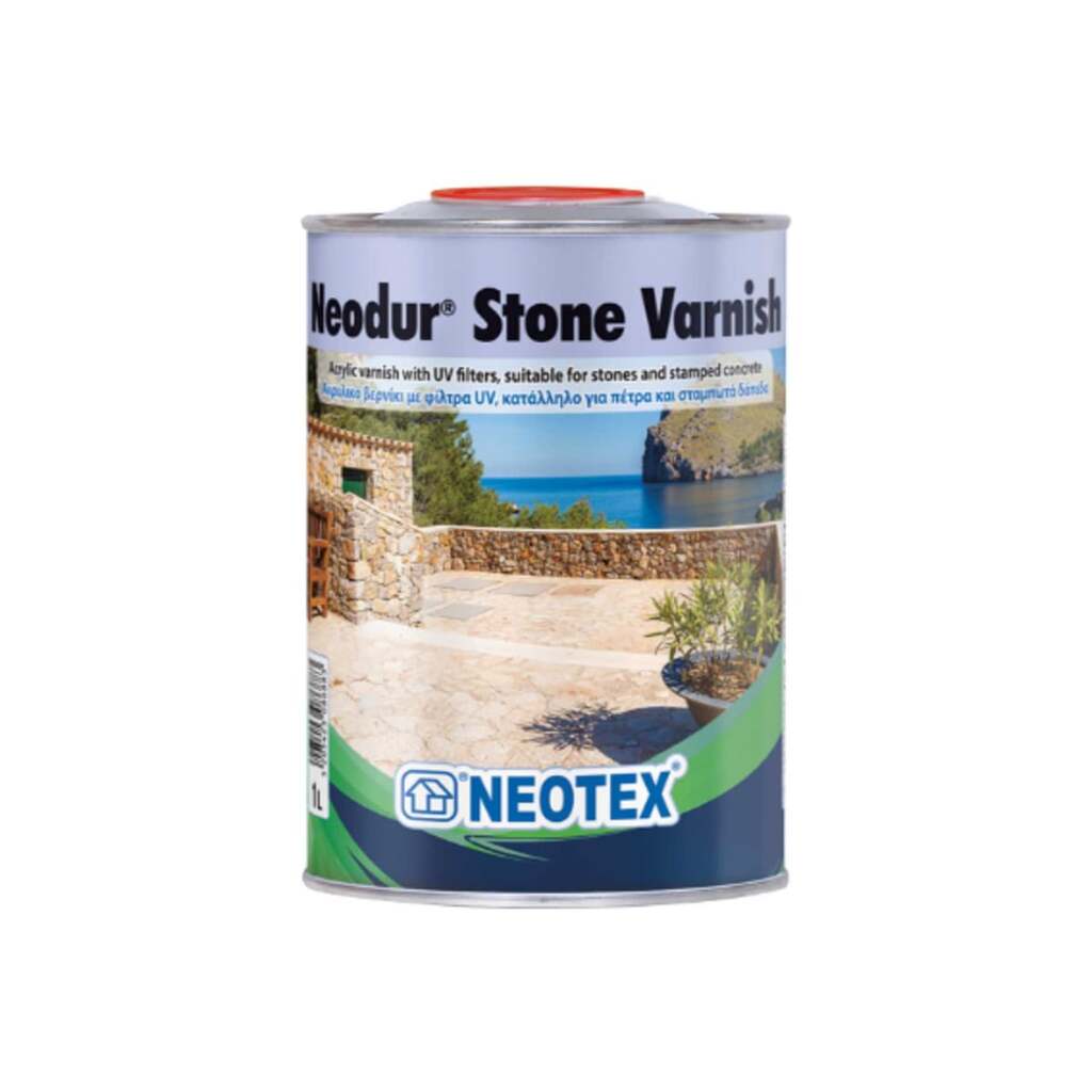 Акриловый УФ стойкий прозрачный лак NEOTEX Neodur Stone Varnish 4л 12950400