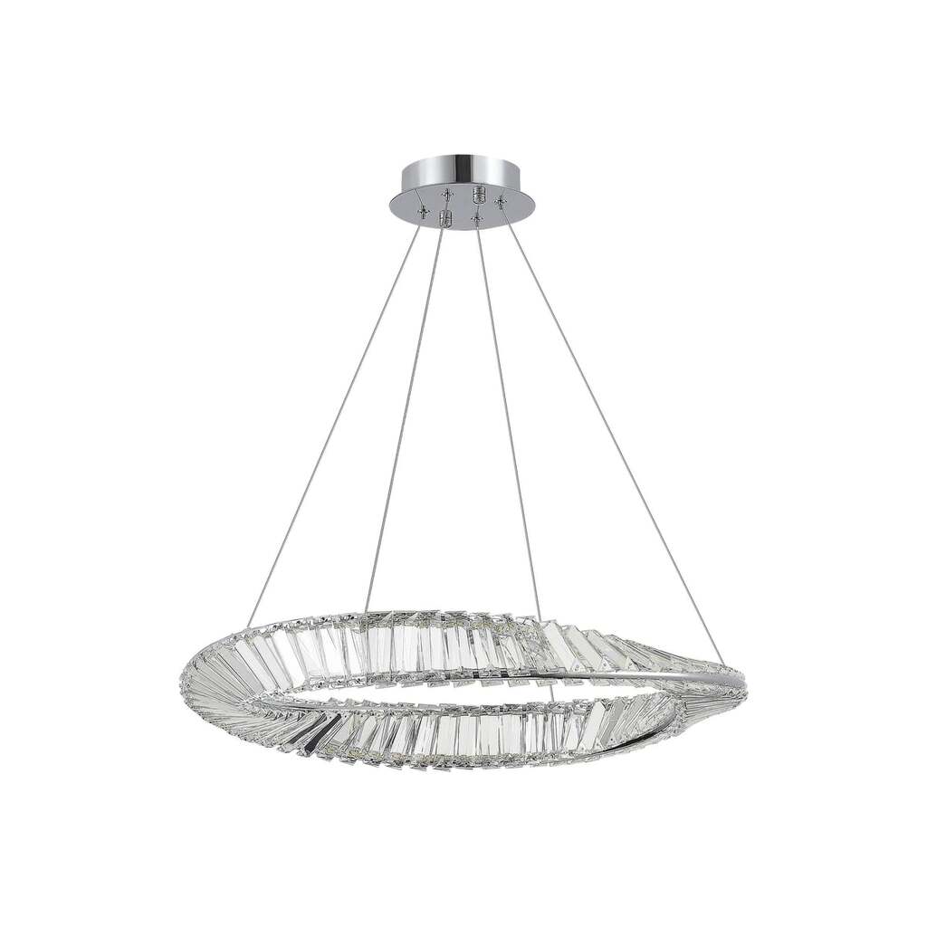 Подвесной светильник ST luce хром/прозрачный led 1x32w 4000k, SL6204.101.01