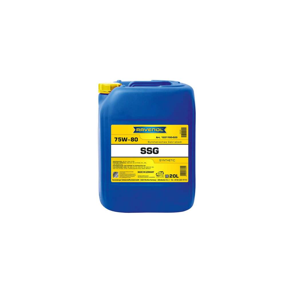 Трансмиссионное масло RAVENOL SSG SAE 75W-80, 20 л 1221100-020-01-999