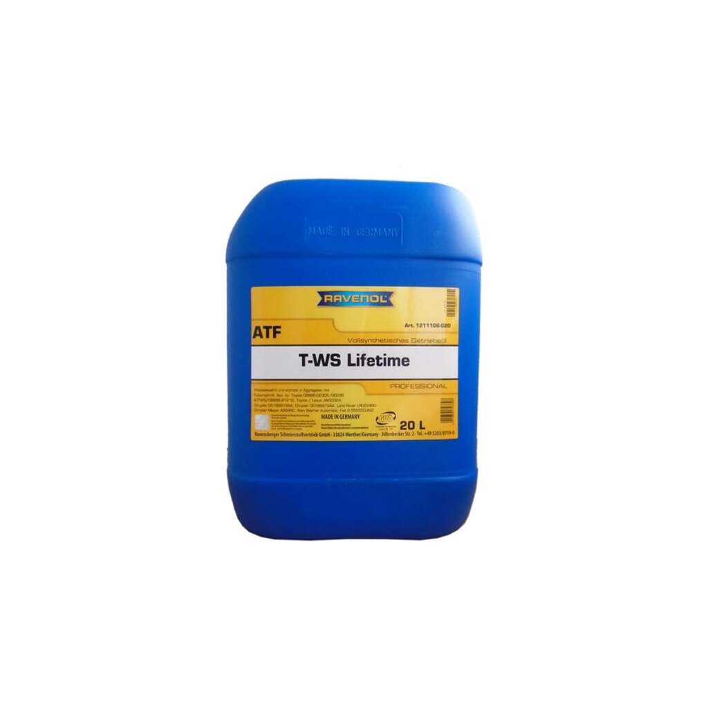 Масло трансмиссионное ATF T-WS Lifetime 20 л RAVENOL 1211106-020-01-999