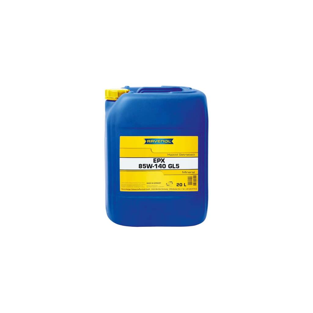 Трансмиссионное масло RAVENOL Getriebeoel EPX SAE 85W-140, GL 5, 20 л 1223211-020-01-999