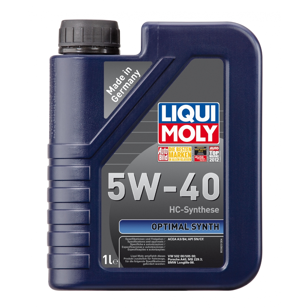 НС-синтетическое моторное масло LIQUI MOLY Optimal Synth 5W-40 1л 3925