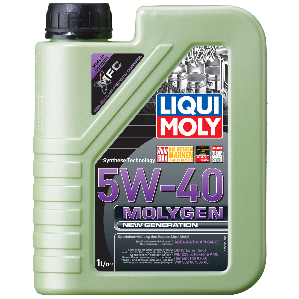 НС-синтетическое моторное масло LIQUI MOLY Molygen New Generation 5W-40 1л 9053