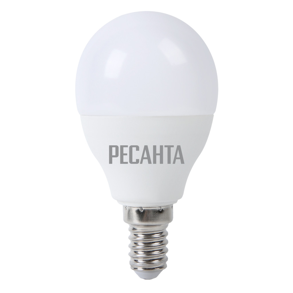 Лампа светодиодная РЕСАНТА LL-R-G45-7W-230-4K-E14 (76/1/8) 4606059029168