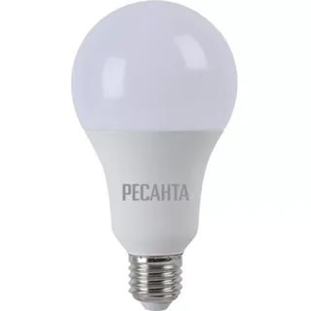 Лампа светодиодная РЕСАНТА LL-R-A80-20W-230-3K-E27 (76/1/21) 4606059029298