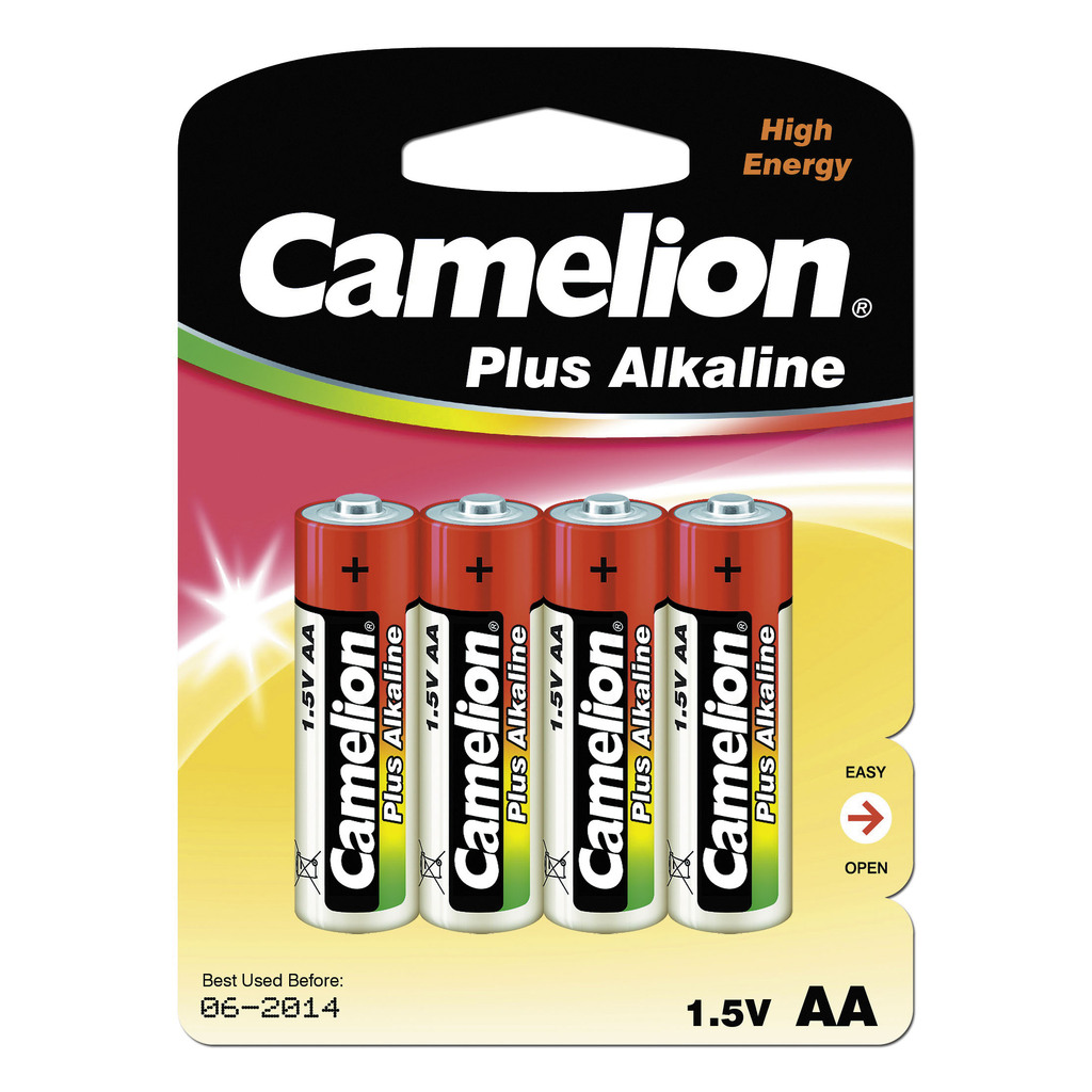 Батарейка 1.5В Camelion, LR 6 Plus Alkaline BL-4, 7370