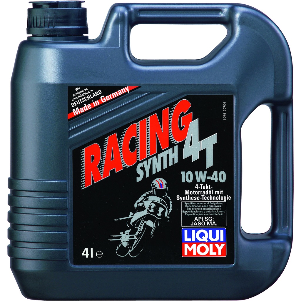 НС-синтетическое моторное масло для 4-тактных мотоциклов LIQUI MOLY Motorbike 4T 10W-40 Street 4л 7512