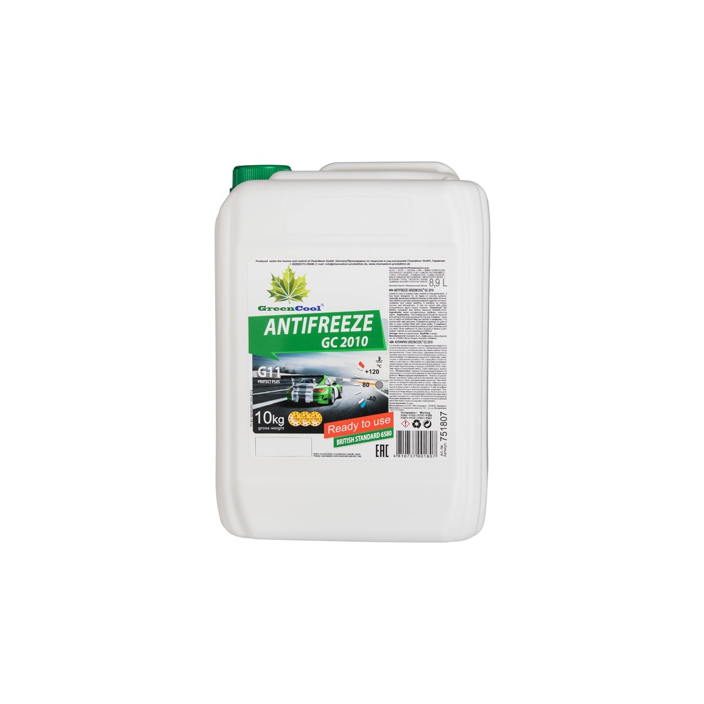 Антифриз GreenCool 10 кг, зеленый GС2010 751807