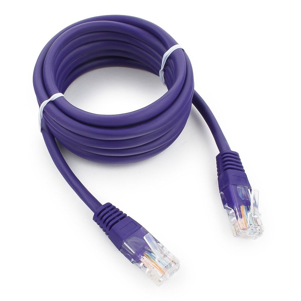 Патч-корд Cablexpert UTP PP12-2M/V кат.5e, 2м, литой, многожильный фиолетовый PP12-2M/V