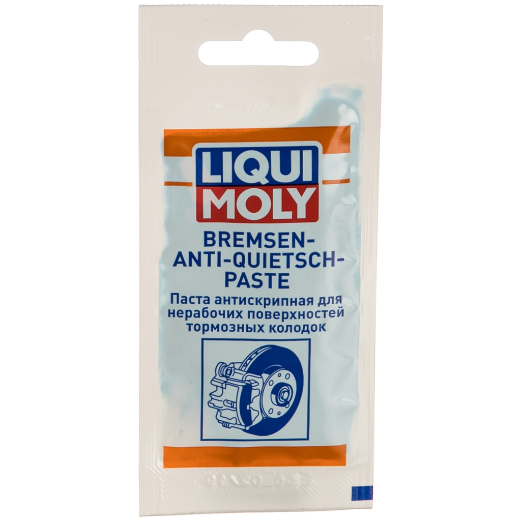 Синтетическая смазка для тормозной системы 0, 01кг LIQUI MOLY Bremsen-Anti-Quietsch-Paste 7585