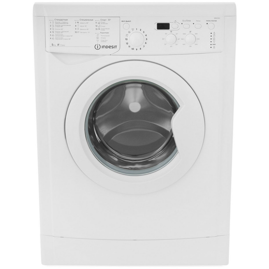 Стиральная машина фронтальная, 5кг, 1000об/мин  INDESIT IWSD 51051 CIS