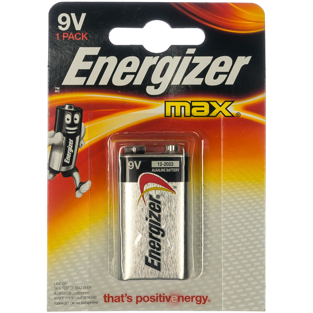 Щелочная батарейка 6LR61 MAX 9В бл/1 ENERGIZER 7638900410297