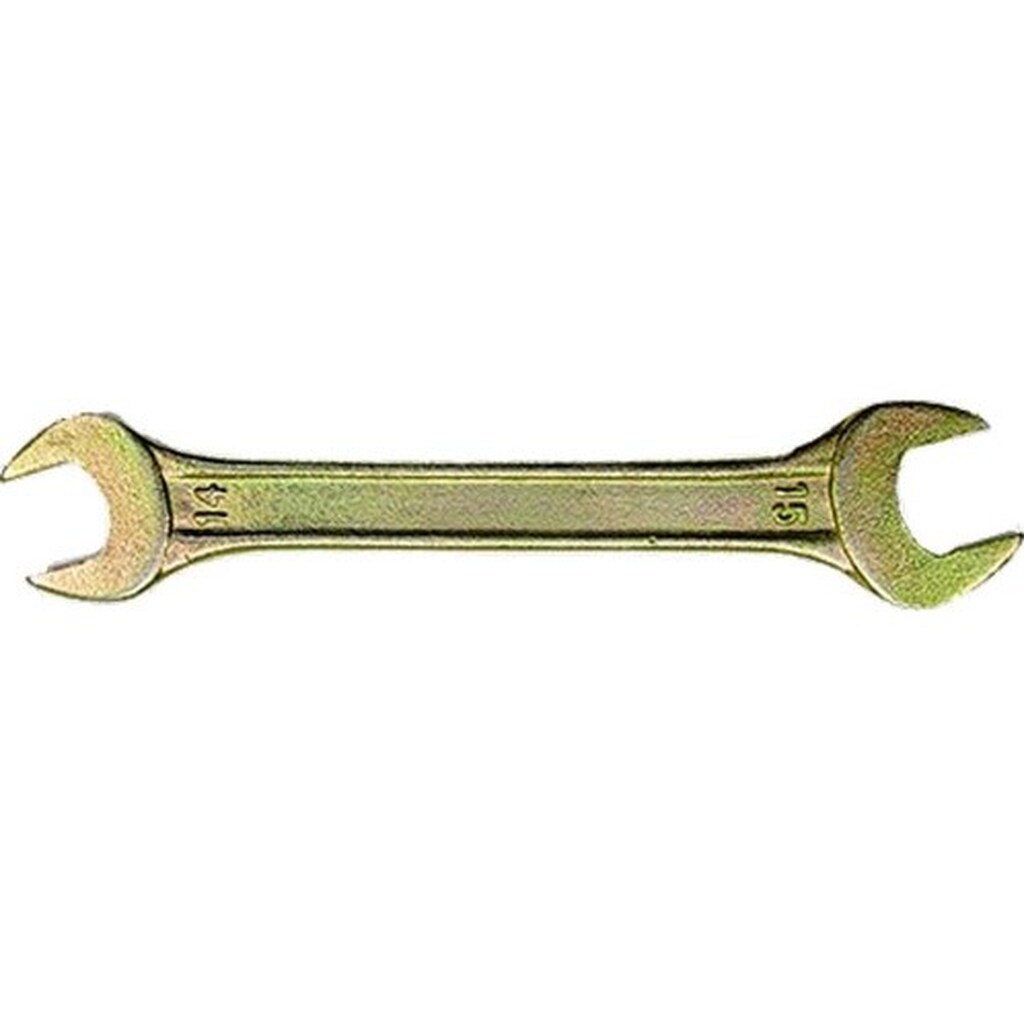 Рожковый ключ, 8x9 мм, желтый цинк СИБРТЕХ 14302
