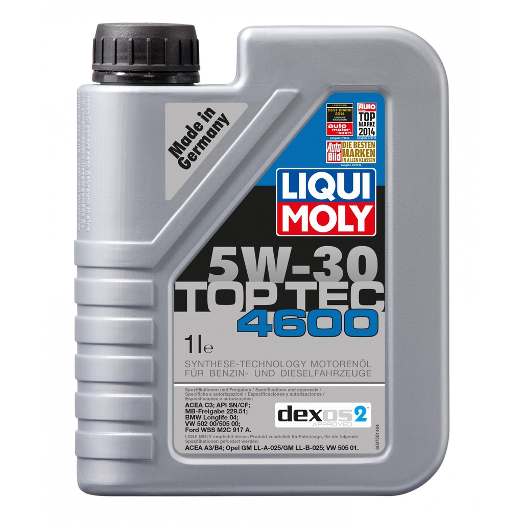 НС-синтетическое моторное масло LIQUI MOLY Top Tec 4600 5W-30 1л 8032