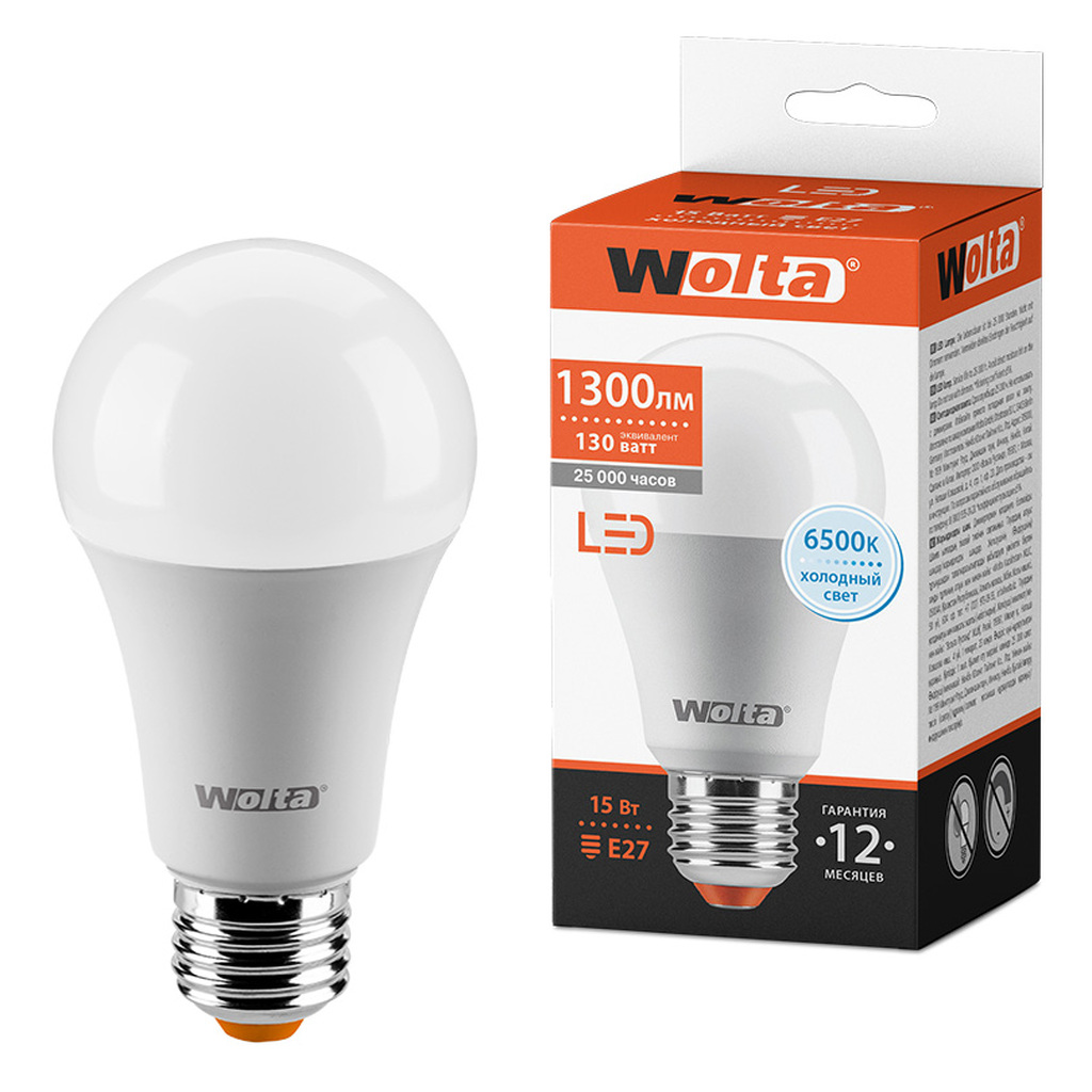 Лампа WOLTA LED 25W60BL15E27