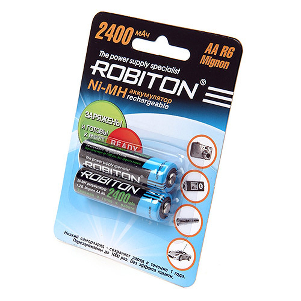 Аккумулятор ROBITON RTU2400MHAA-2 BL2 (2шт) 9791