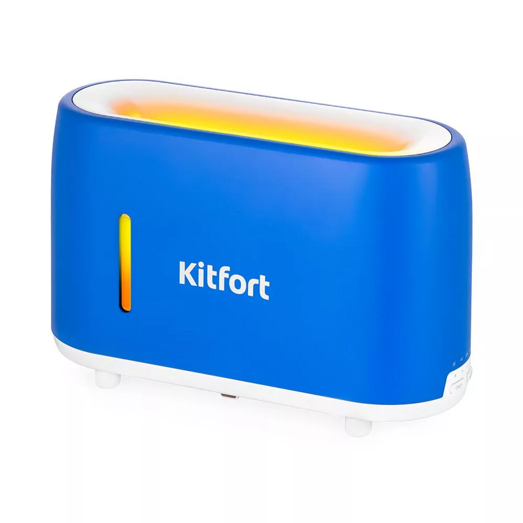 Увлажнитель-ароматизатор воздуха бело-синий Kitfort КТ-2887-3