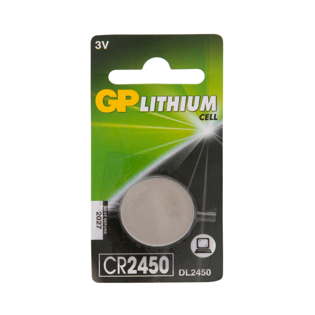 Литиевая дисковая батарейка GP Lithium CR2450 - 1 шт. в блистере. CR2450-2C1