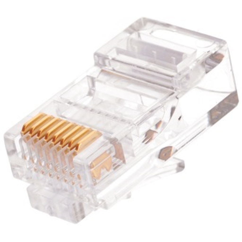 Коннектор NIKOMAX RJ45/8P8C под витую пару, 100шт NMC-RJ88RE50UD1-100