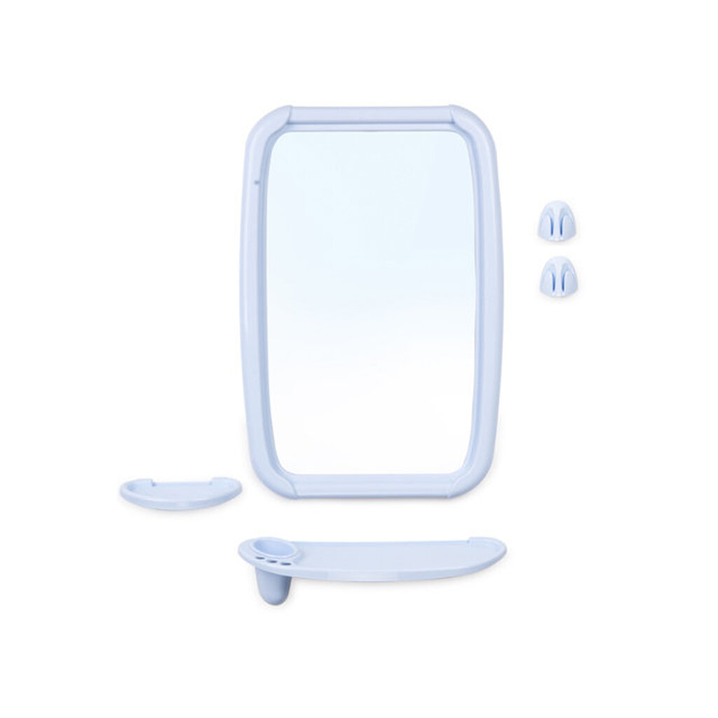 Набор для ванной Optima (Оптима), светло-голубой, BEROSSI (Изделие из пластмассы. Размер зеркало 346 х 515 мм) (НВ06108000)