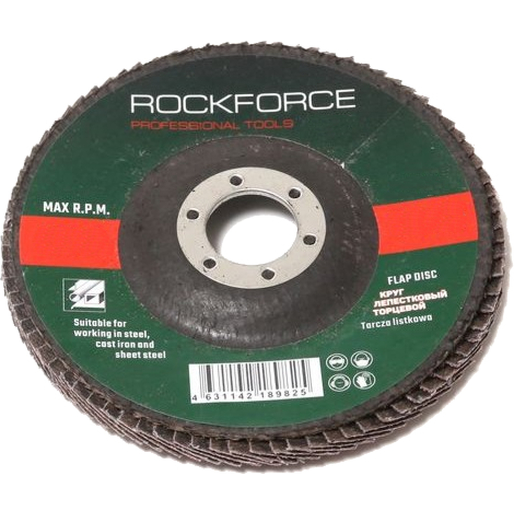 Диск лепестковый торцевой (125х22 мм; P60) ROCKFORCE RF-FD560M