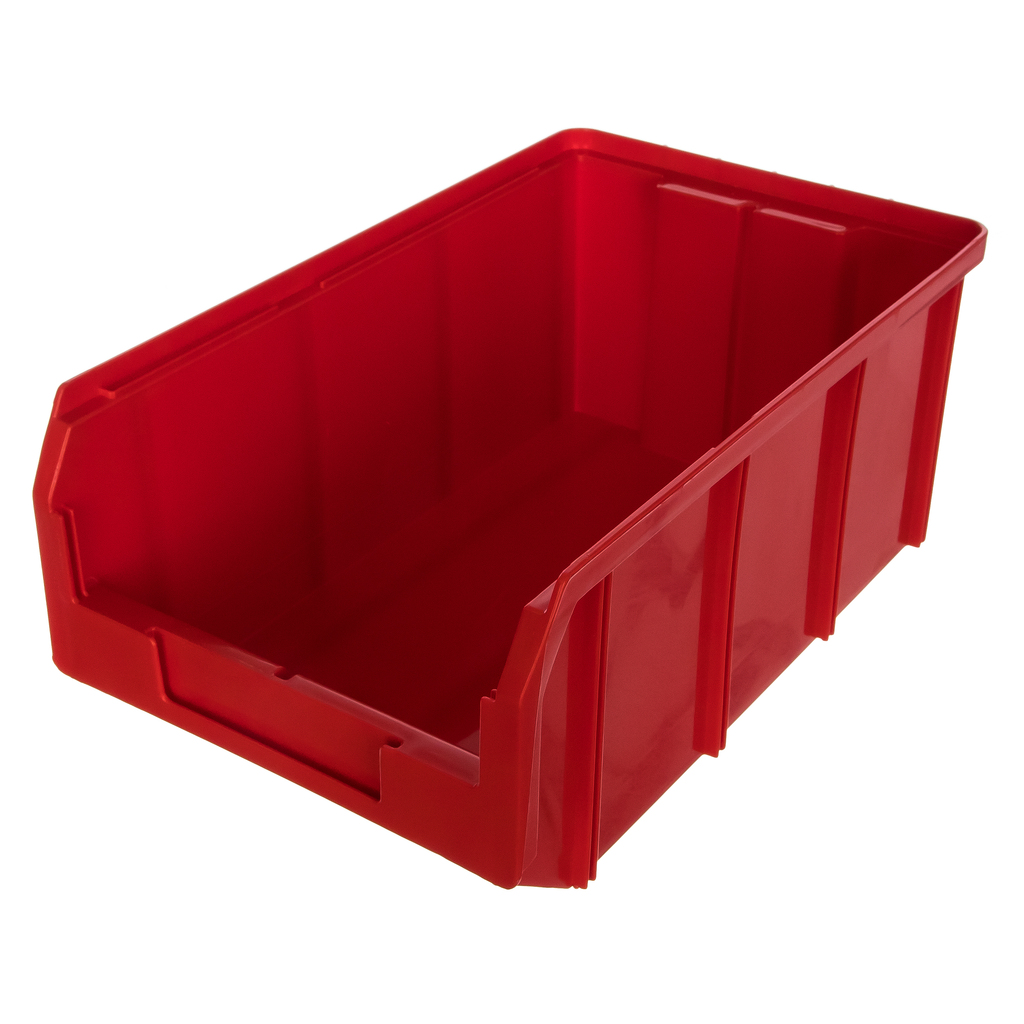 Пластиковый красный ящик 341х207х143мм Стелла V-3 STELLA СТЕЛЛА-3981255422