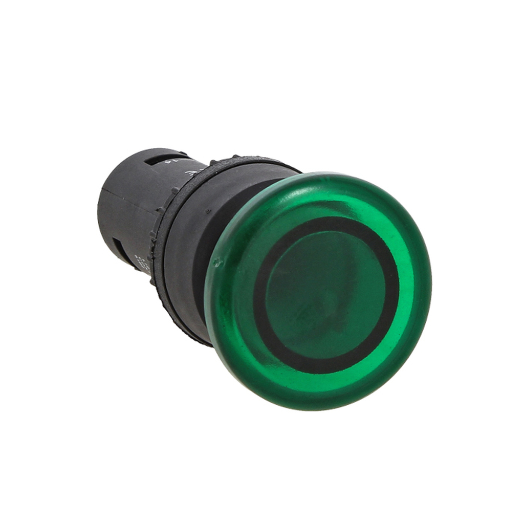 Кнопка EKF SW2C-10MD гриб, зеленая, с подсветкой sw2c-md-gg