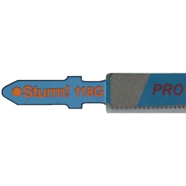 Пилки для лобзиков STURM 118G (5 шт.) 9019-03-118G, для металла, прямой чистый рез, шт